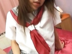 Ai is a lovely Oriental schoolgirl in uniform gets a hard shacking up